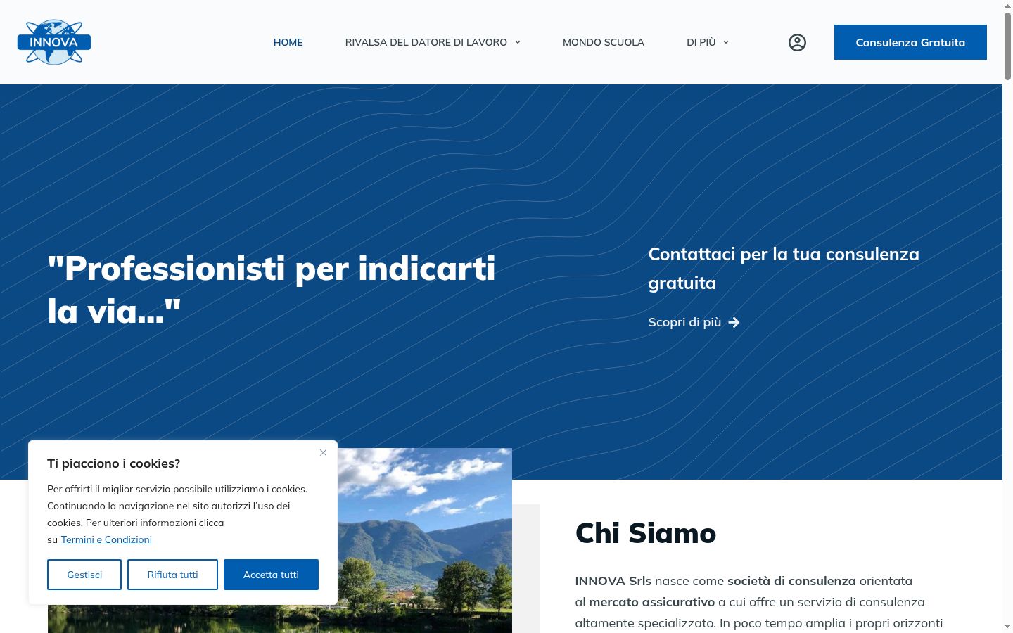 Screenshot des Einwilligungsbanners vor jeglicher Interaktion
