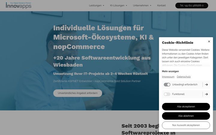Screenshot of innovapps.de