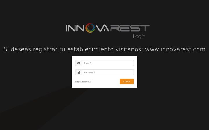 Screenshot of innovarestlogin.com