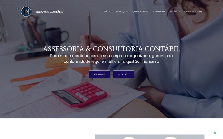 Screenshot of innovaricontabil.com.br