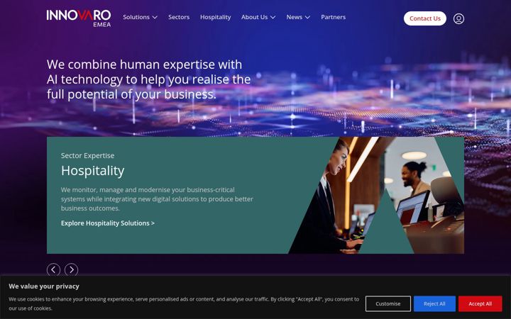 Screenshot of innovarouk.com