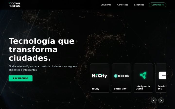 Screenshot of innovartics.com