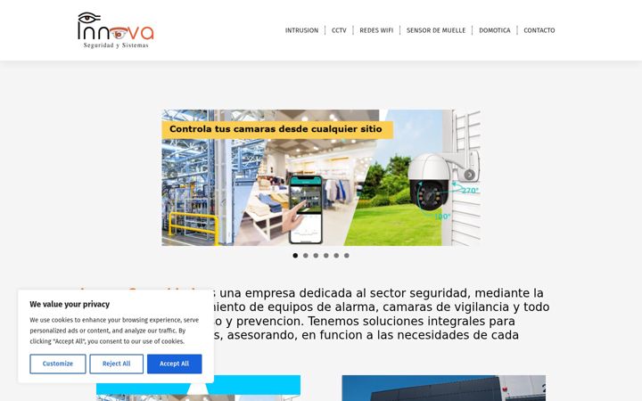 Screenshot of innovaseguridad.es