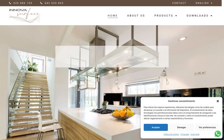 Screenshot of innovasurface.com