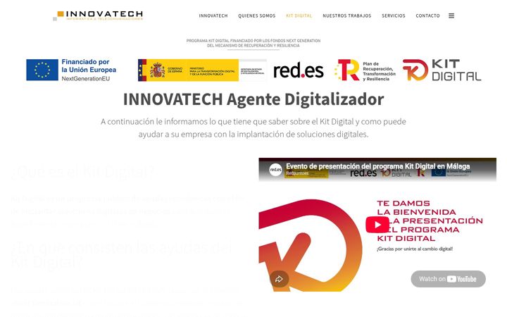 Screenshot von innovatech.es