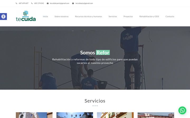 Screenshot of innovatecuida.es