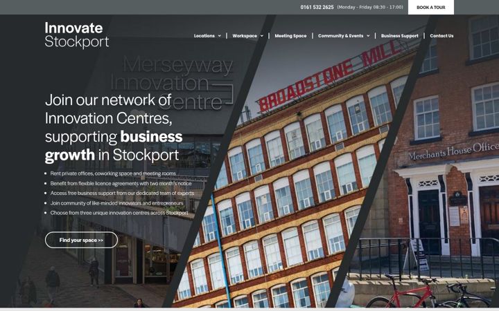 Screenshot di innovatestockport.co.uk