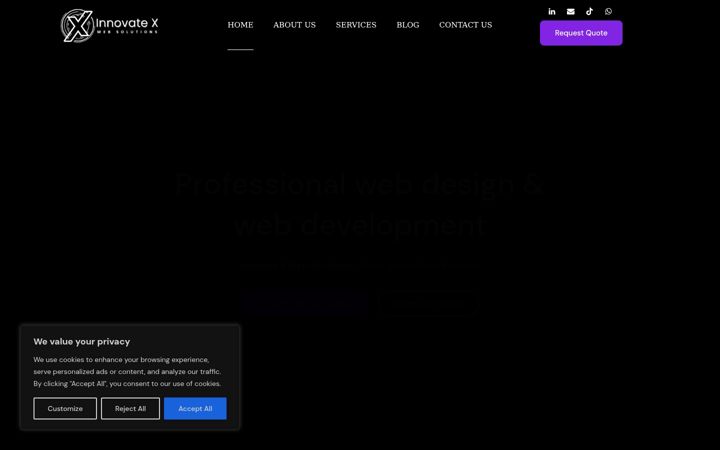 Screenshot of innovatexws.com