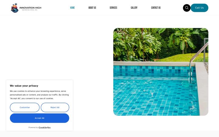 Screenshot of innovation-highpools.com