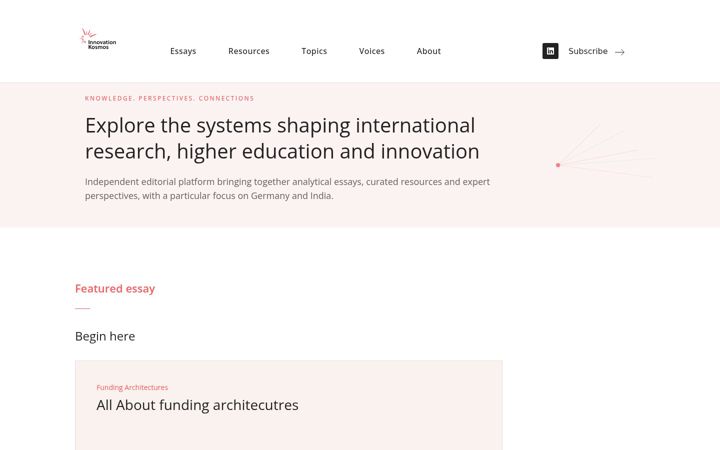 Screenshot of innovation-kosmos.org