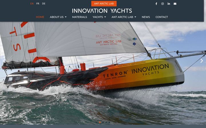 Screenshot of innovation-yachts.com