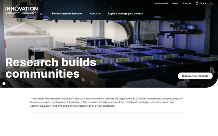 Screenshot of innovation.ca