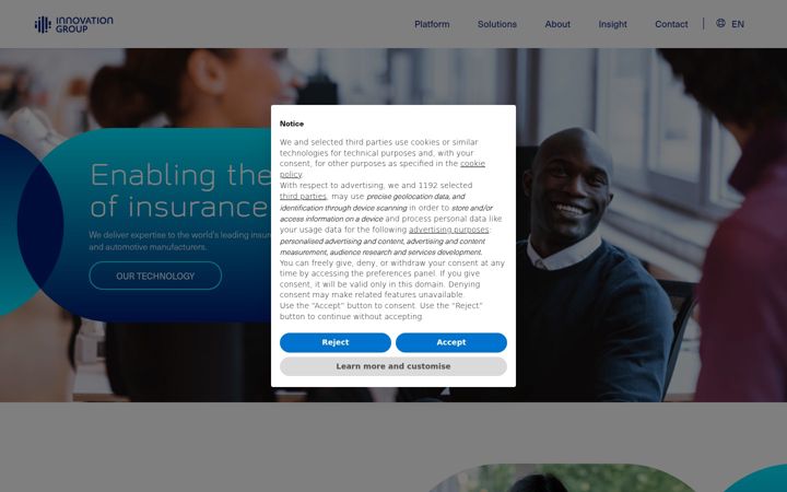 Screenshot of innovation.group