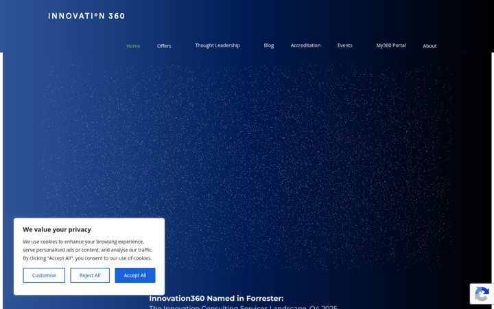 Screenshot of innovation360.com