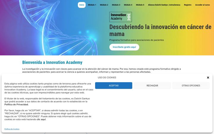 Screenshot of innovationacademy.es