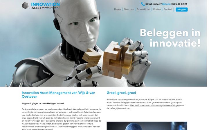 Screenshot of innovationassetmanagement.nl