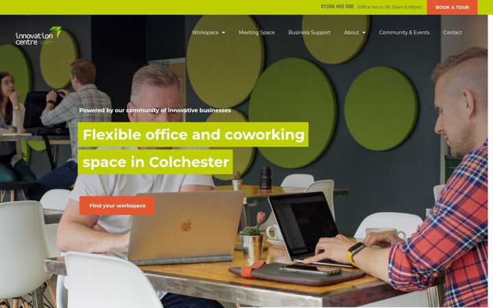 Screenshot of innovationcentre-kg.co.uk