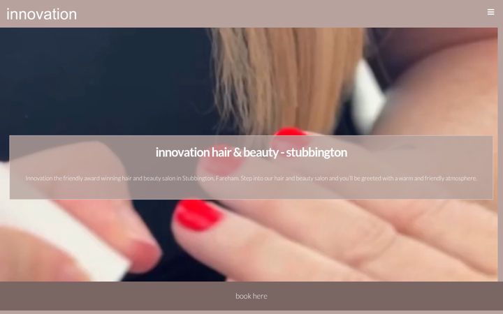 Screenshot of innovationhair.co.uk