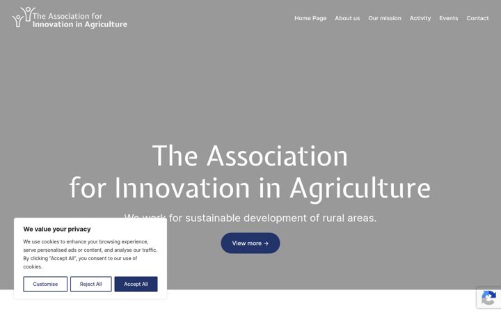 Screenshot of innovationinagriculture.com