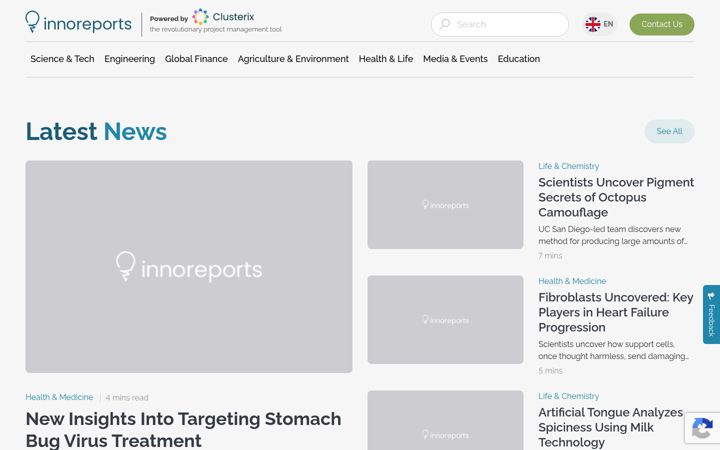 Screenshot of innovations-report.com