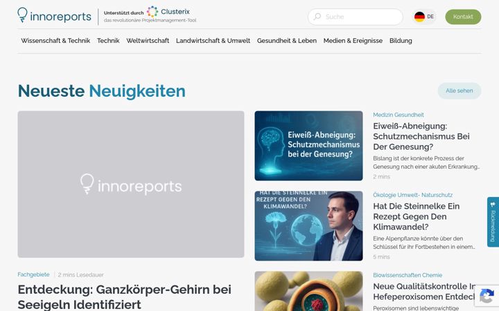 Screenshot of innovations-report.de