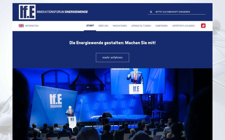 Screenshot of innovationsforum-energiewende.de