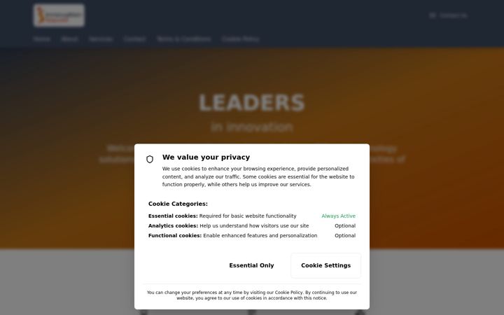 Screenshot of innovationsquad.co.uk
