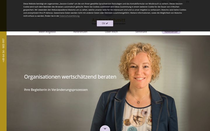 Screenshot of innovationstrainerin.de