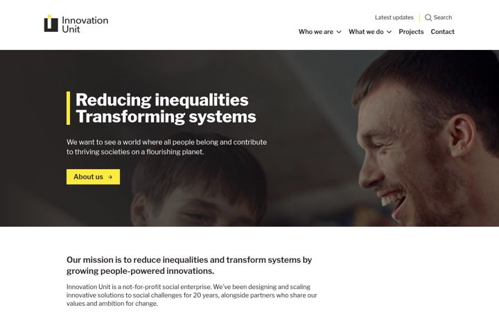 Screenshot of innovationunit.org