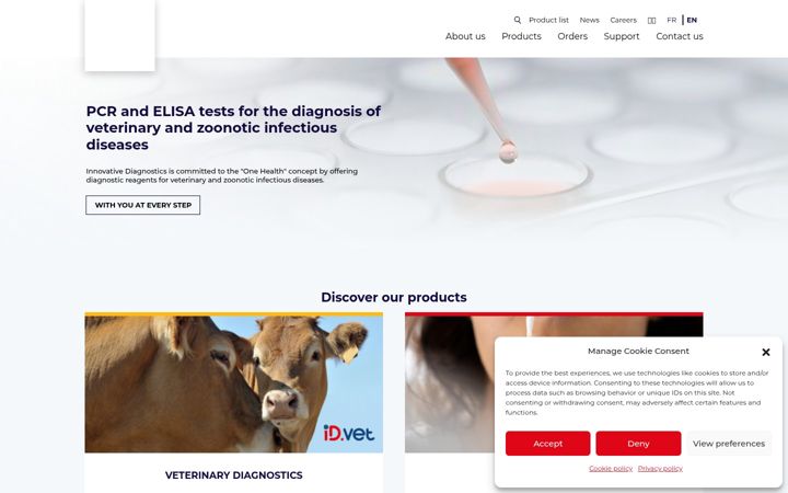 Screenshot of innovative-diagnostics.com