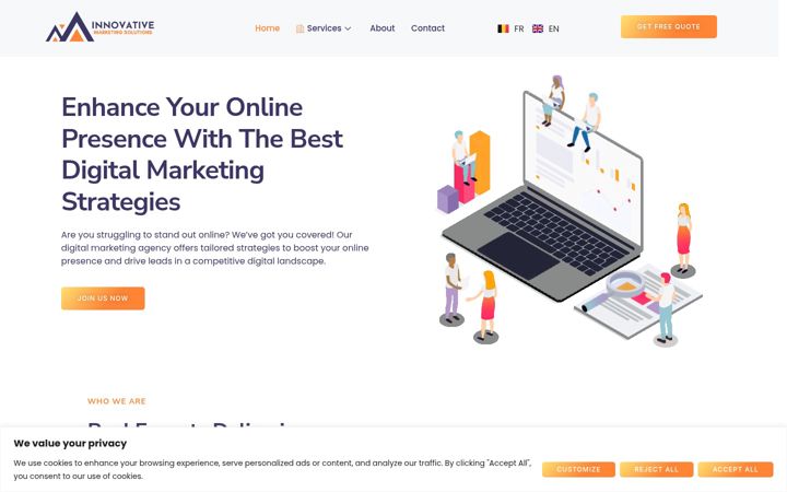Screenshot of innovativeagency.eu