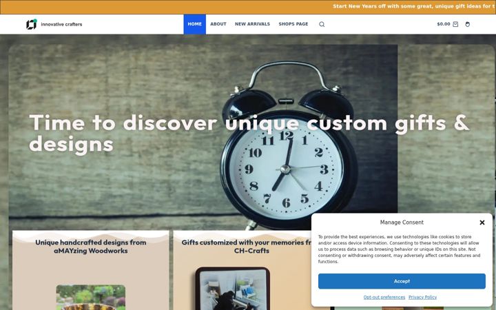 Screenshot of innovativecrafters.com