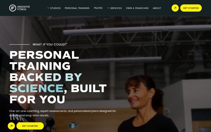 Screenshot of innovativefitness.com