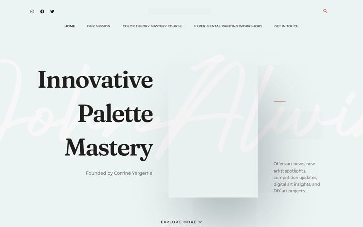 Snimka zaslona za innovativepalettemastery.com