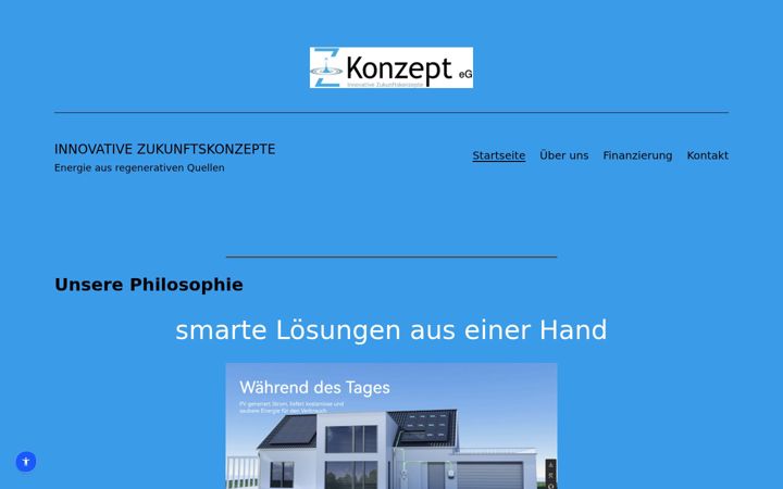 Screenshot of innovativezukunft.de