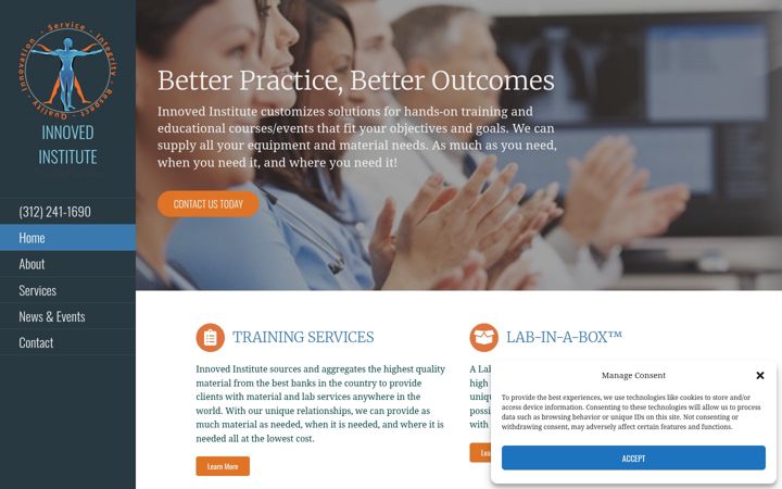 Screenshot of innovedinstitute.com