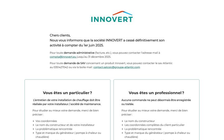Screenshot of innovert.eu