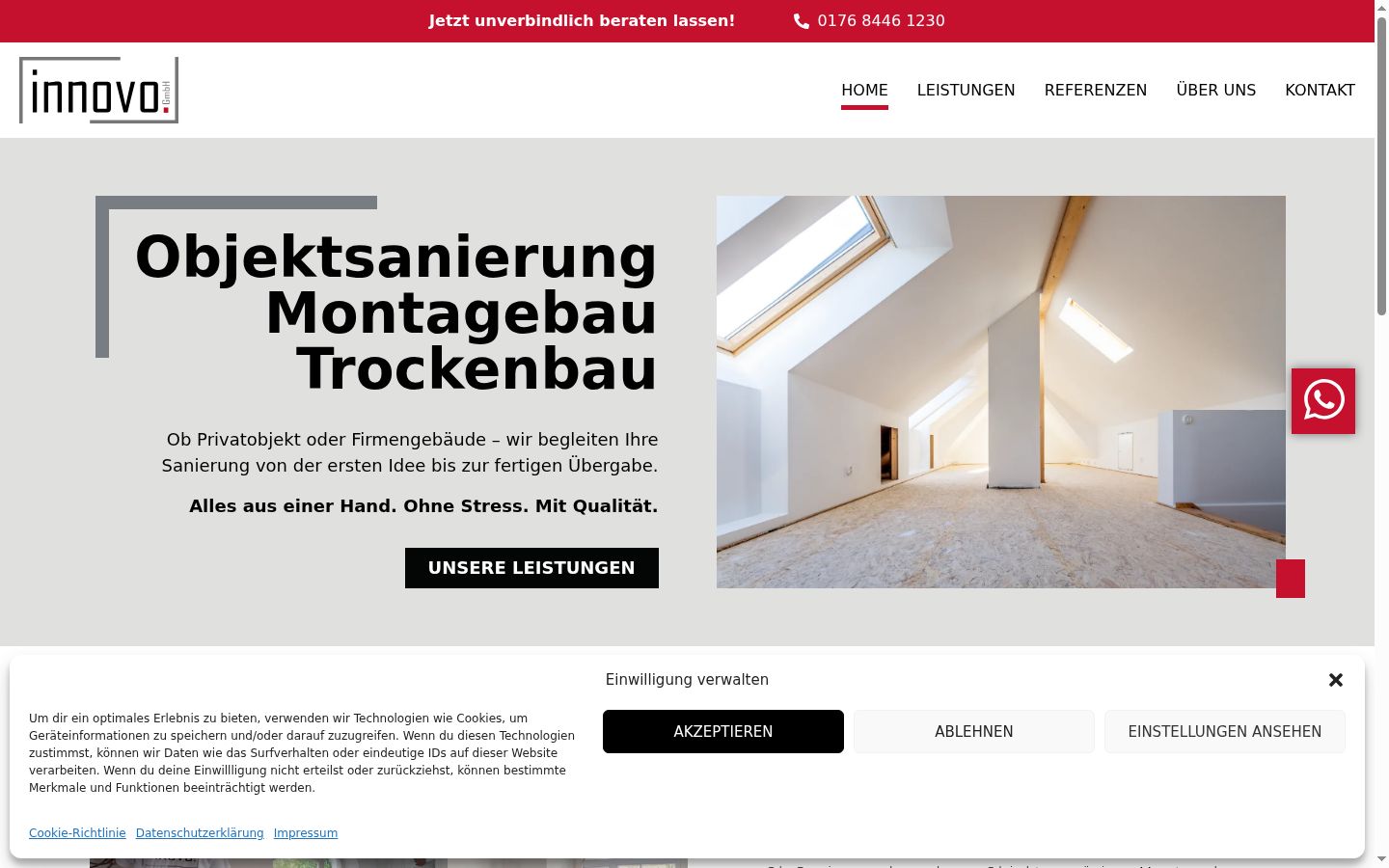 Screenshot tal-banner tal-kunsens muri qabel kwalunkwe interazzjoni
