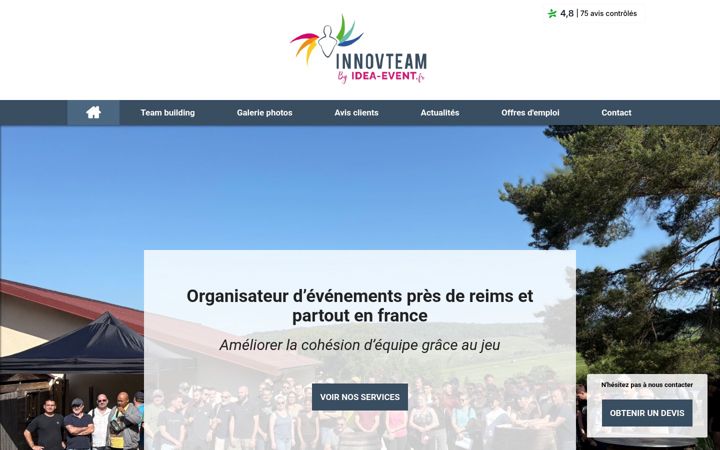 Screenshot of innovteam-event.fr