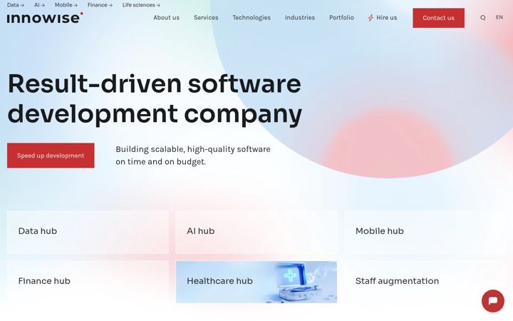 Screenshot of innowise.com