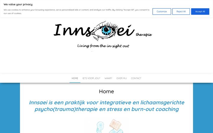 Screenshot of innsaeitherapie.be