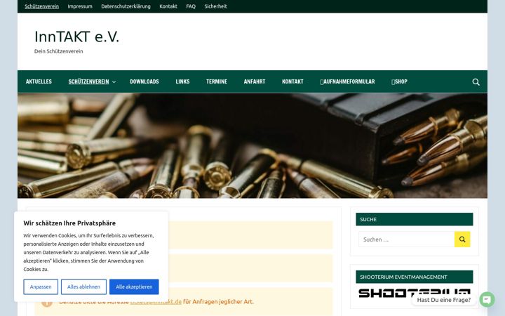 Screenshot of inntakt.de