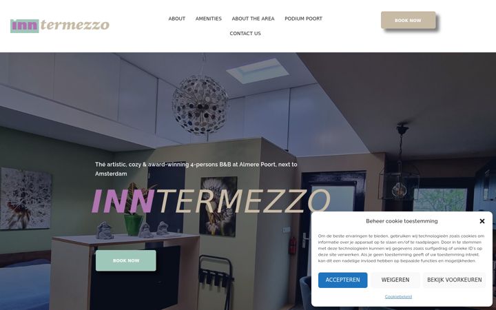 Screenshot of inntermezzo.nl