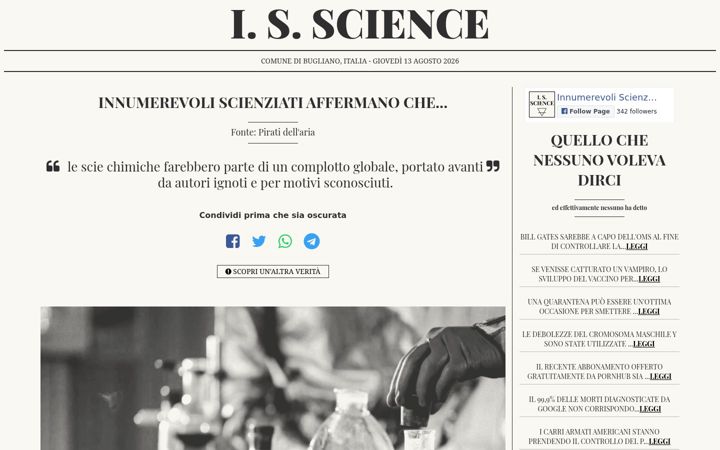 Screenshot of innumerevoliscienziati.it