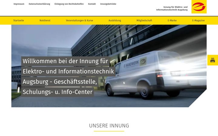 Screenshot of innung-augsburg.de