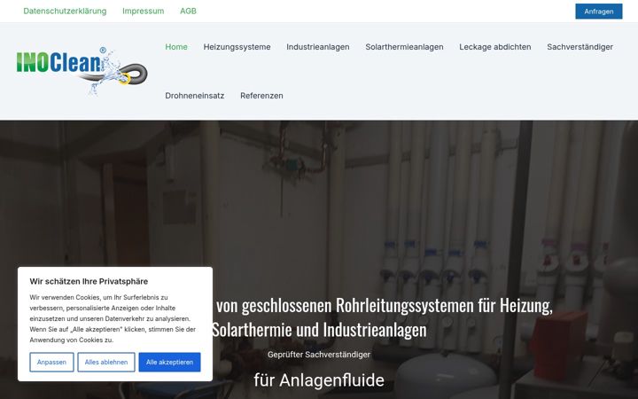 Screenshot of ino-clean.de