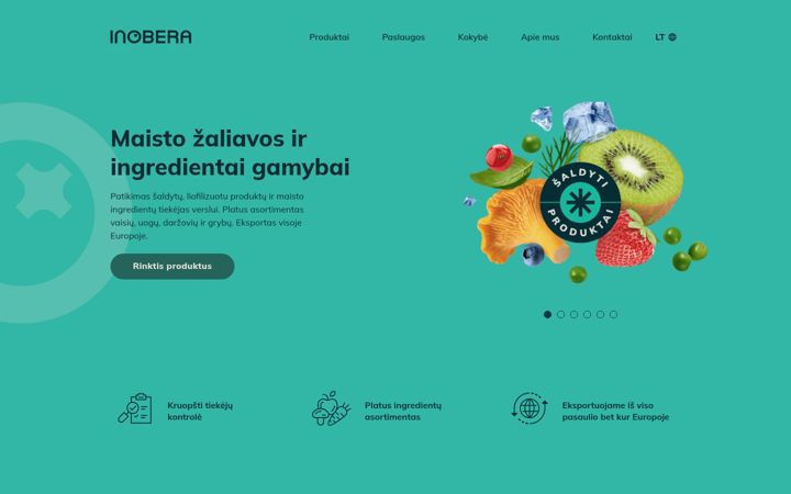 Posnetek zaslona inobera.lt