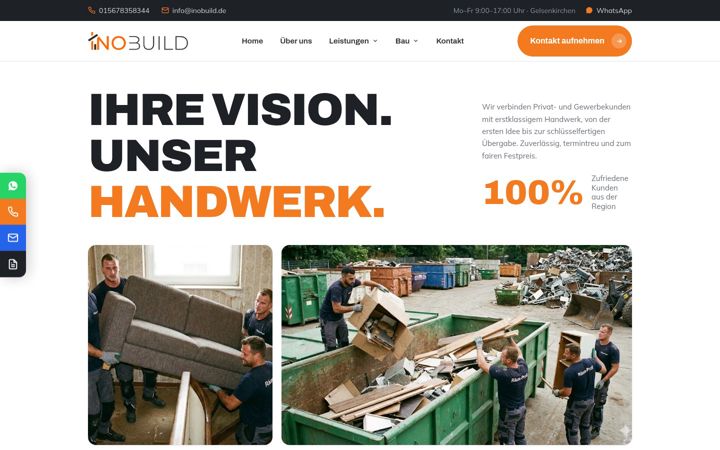 Screenshot of inobuild.de
