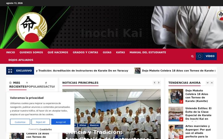 Screenshot of inochikai.com