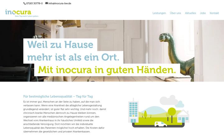 Screenshot of inocura-bw.de